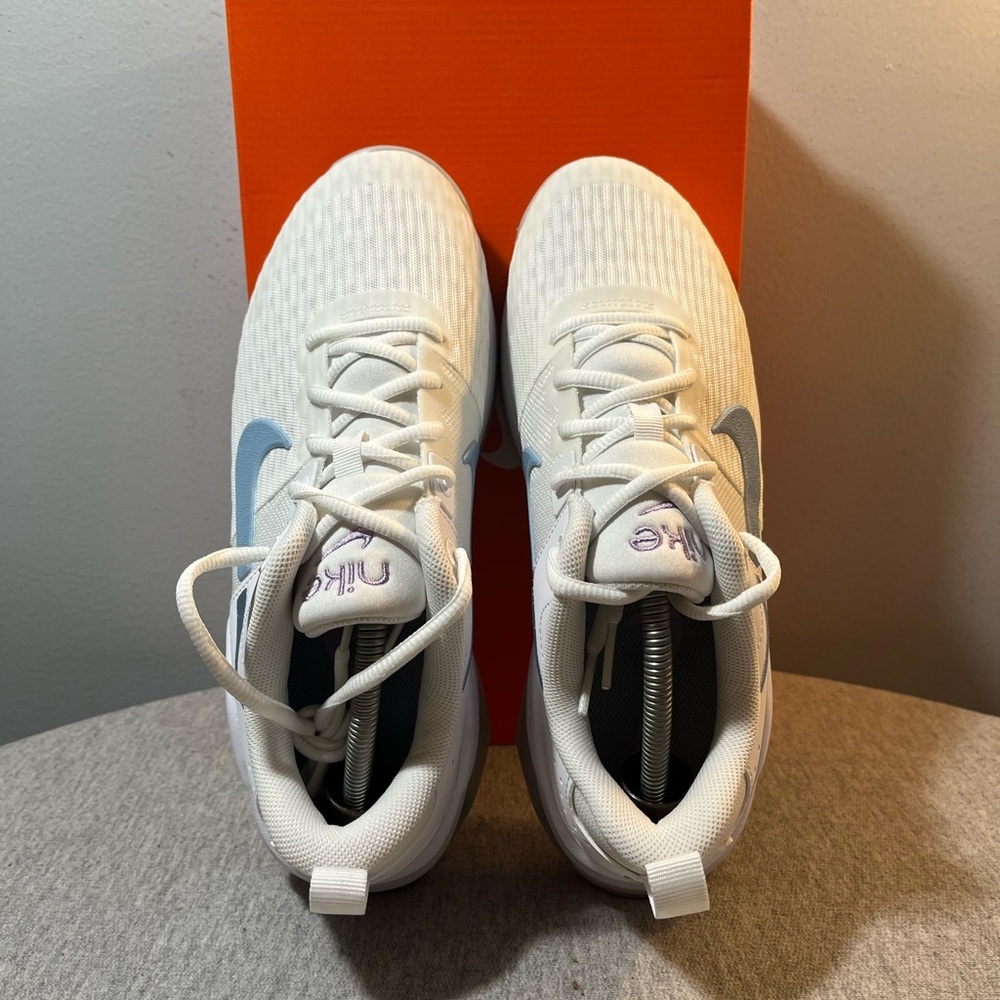 Nike Zoom Bella 6 White Light Armoury Blue Women's Gym Shoes Size 7 DR5720-106​ - Picture 8 of 11